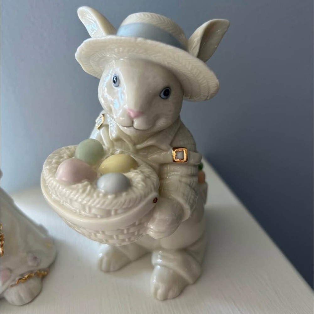 Lenox Bunny Figurine with Easter Basket